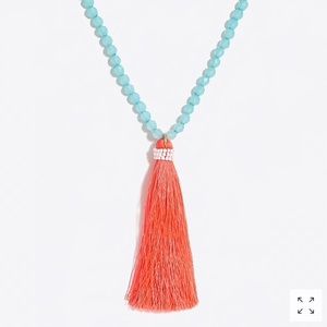 Neon thread tassel pendant